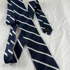 Brooks Brothers Makers And Merchants Men's Navy Neck Tie 100% Silk
